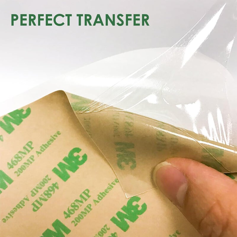 WEUPE Adhesive Transfer Tape, Double Sided Transfer Sheet, 468MP, 12inch x 12inch (5-Pack) - Image 5